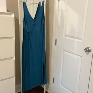 Paloma wool Nelly Dress in cupro Cobalt Y2K  sz L